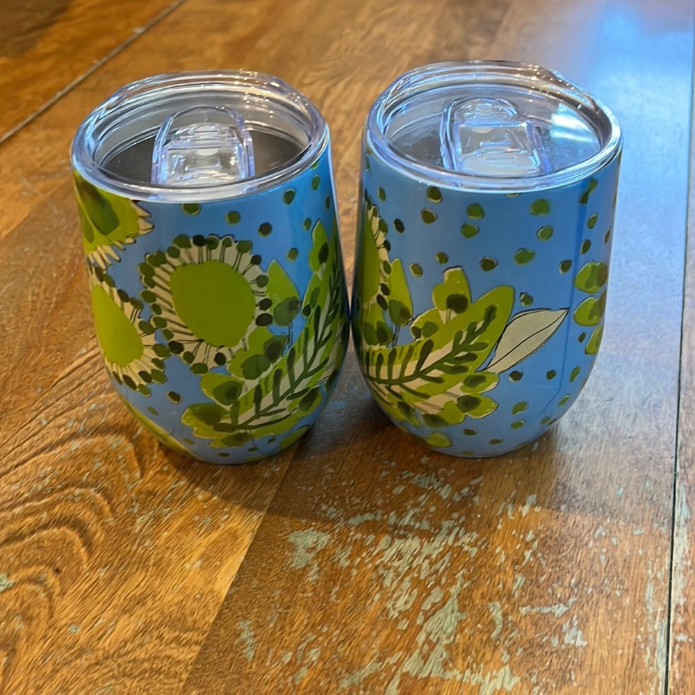 Vera for anthropologie perennial travel mug set of two
